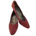 Vintage Charles Jourdan Paris Red Suede Leather Dress Pumps Women 9 Retro France