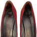 Vintage Charles Jourdan Paris Red Suede Leather Dress Pumps Women 9 Retro France