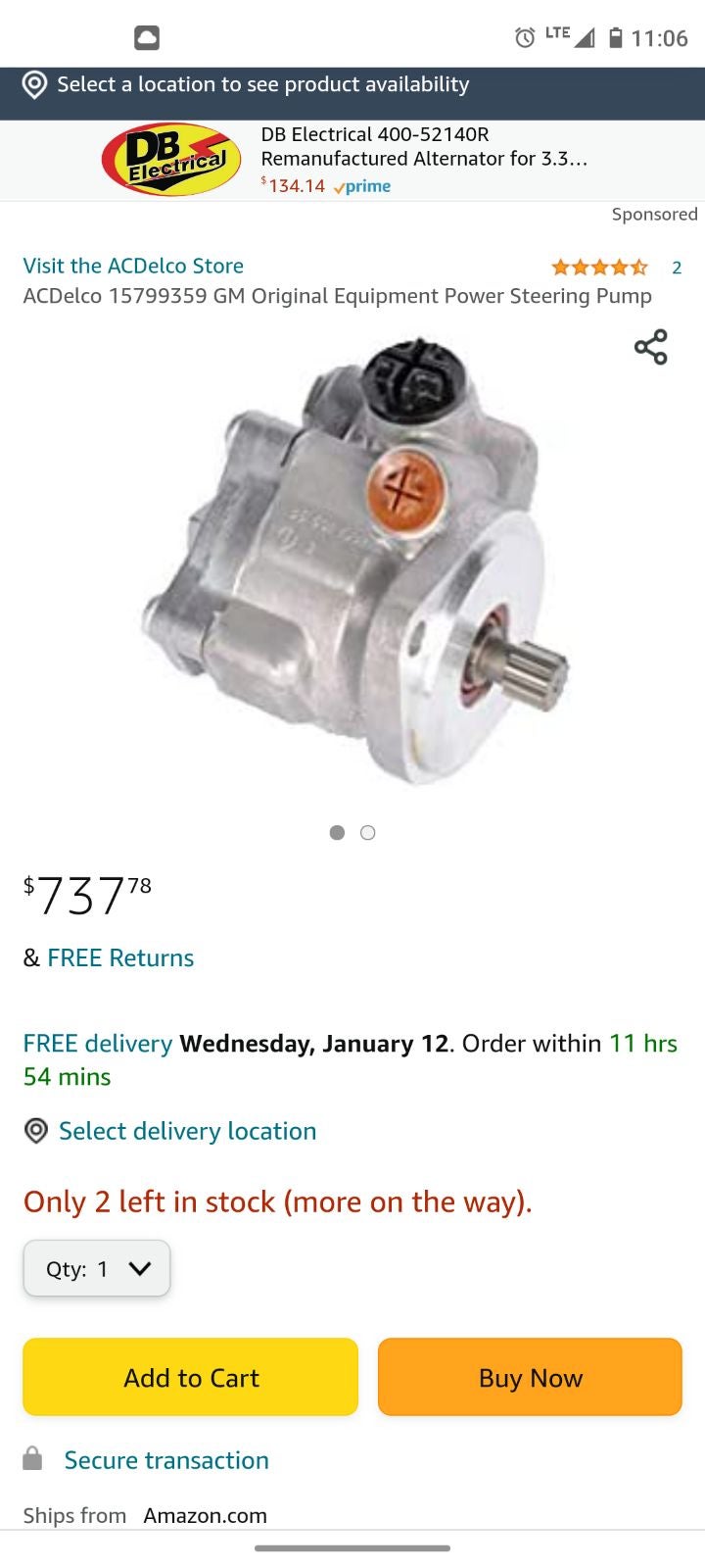 GM power steering pump