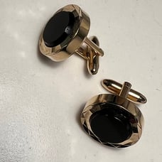 Vintage Hickok Men’s Black Onyx Cufflinks