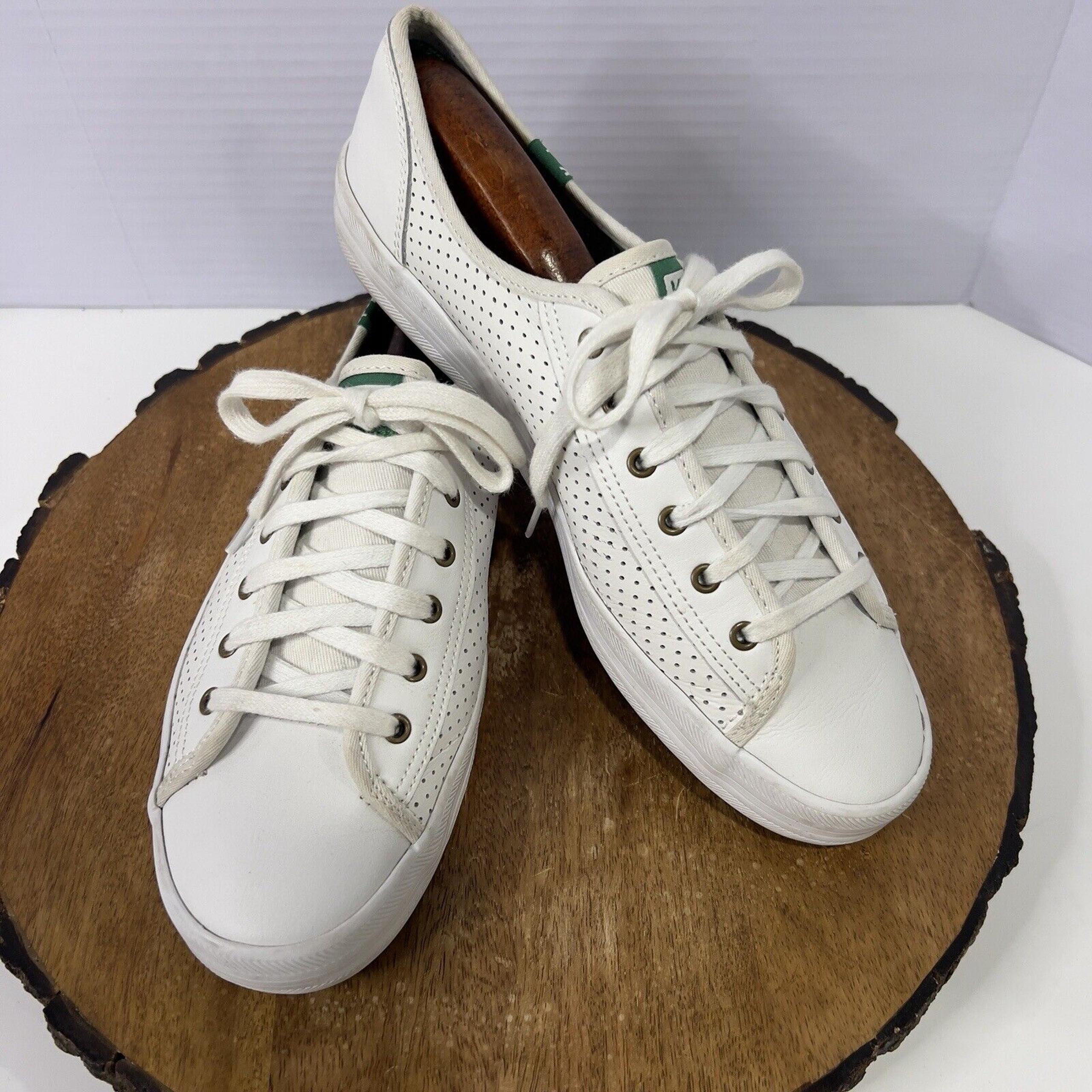 Keds Shoes Womens 9 Kickstart Perforated Sneakers Comfort WH56115 White Leather