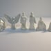 Nativity Set Christmas Mini Glazed Ceramic 6 pcs