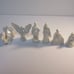 Nativity Set Christmas Mini Glazed Ceramic 6 pcs