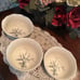 222 Fifth Porcelain China Soup/Cereal Bowls; Adelaide Grey/Off-White Floral; New