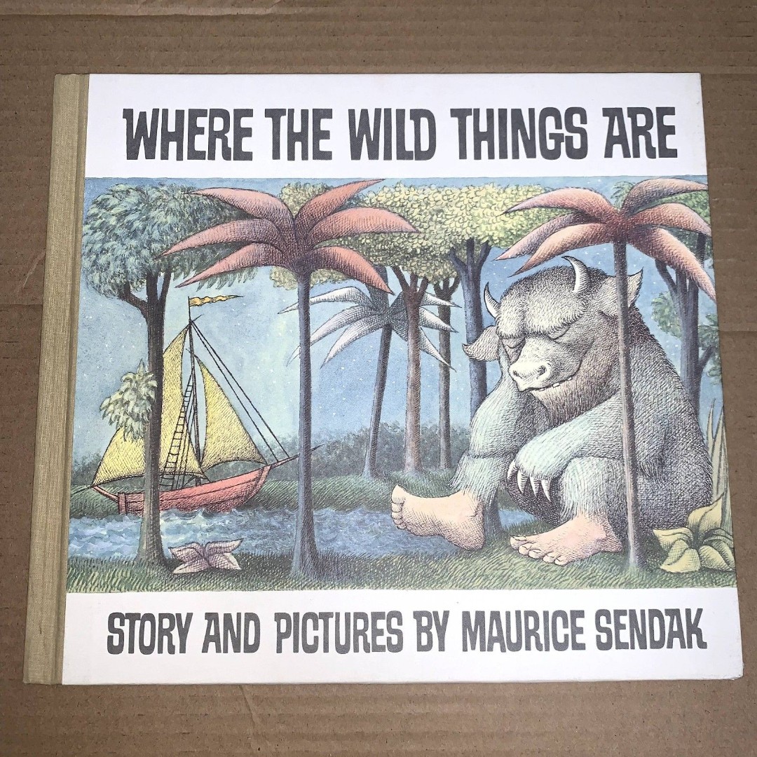 Vintage Collector Book: Where The Wild Things are kids literacy from 1963