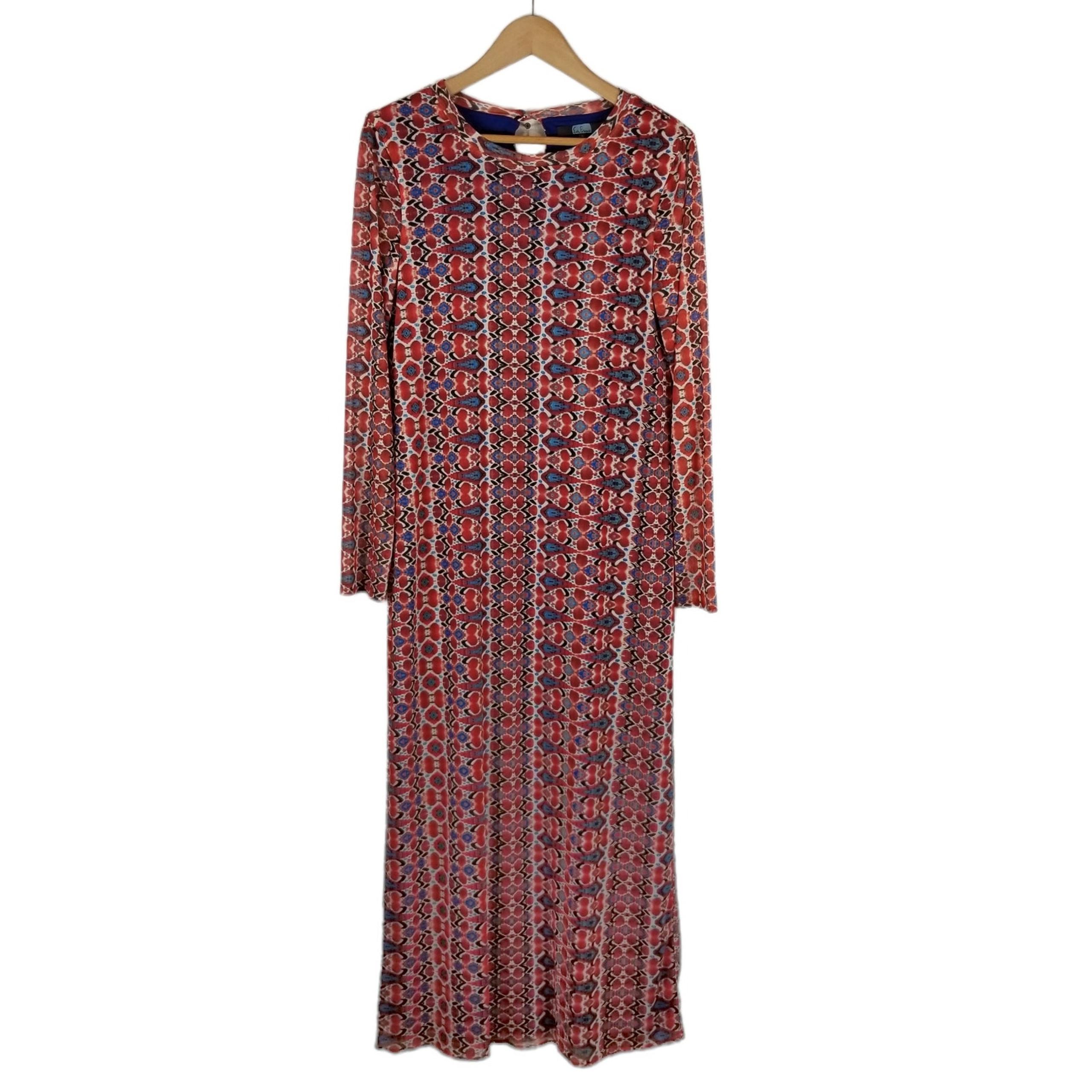 Anthropologie Eva Franco Laila Mesh Long Sleeve Maxi Dress Size S Small