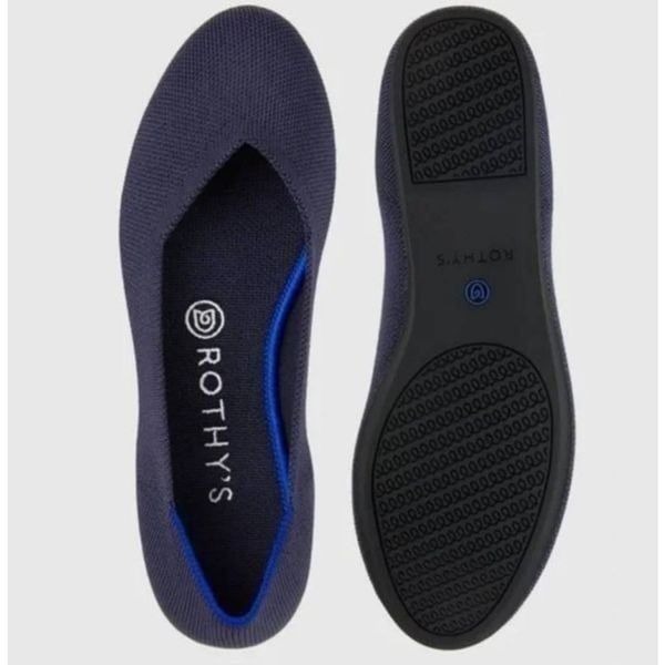 ROTHY'S The Flat In Maritime Navy Blue Size 7