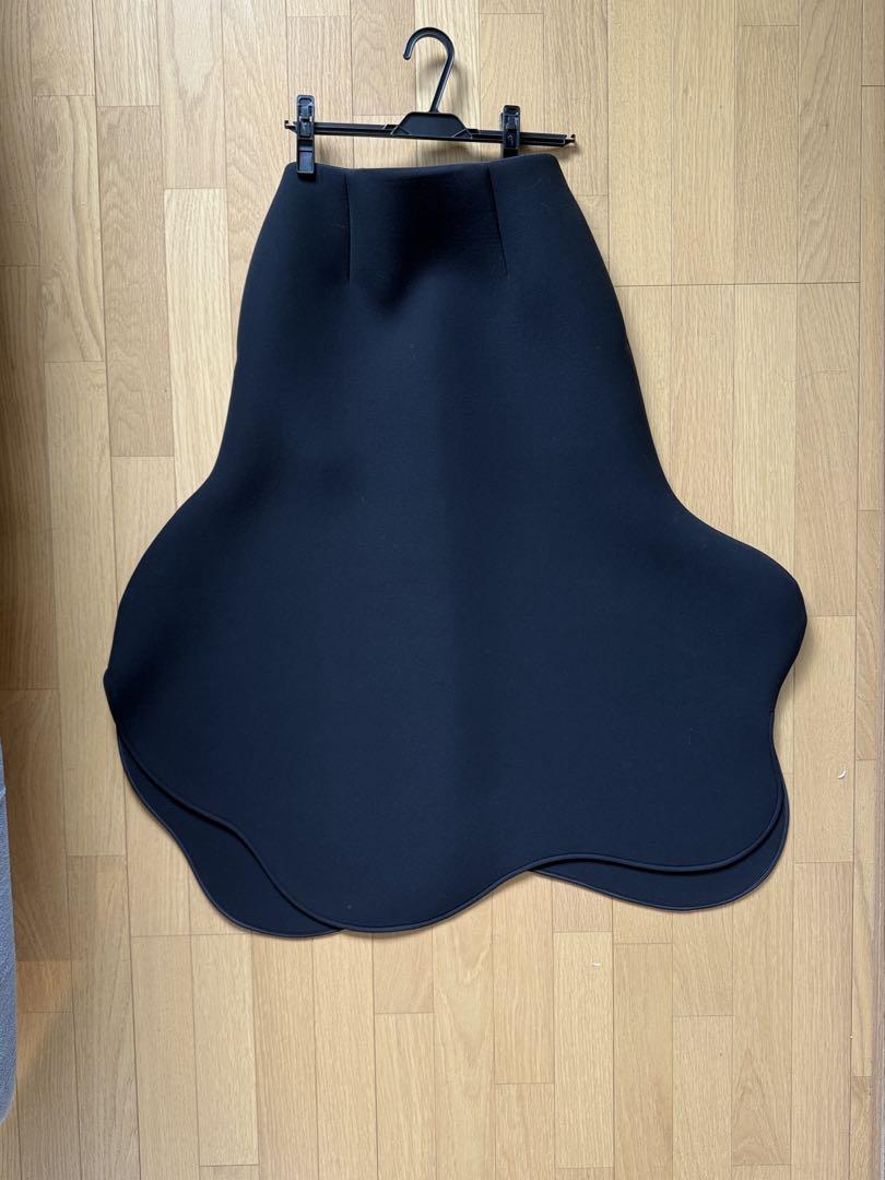 いラインアップ Enfold Georgette Skirt Wave SKIRT WAVE Bonded スカート