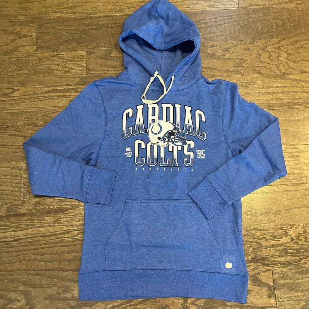 NWOT Unisex Homefield Blue Indianapolis Colts Hoodie Size Medium 87.88 On Web