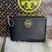 Tory Burch Wristlet Britten Large Zip Pouch