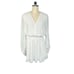 Anna Cate White Caelynn Smocked Long Sleeve Mini Dress |S