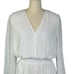 Anna Cate White Caelynn Smocked Long Sleeve Mini Dress |S