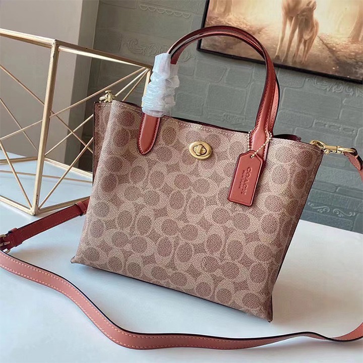 Coach Willow Tote 24 In Signature Canvas