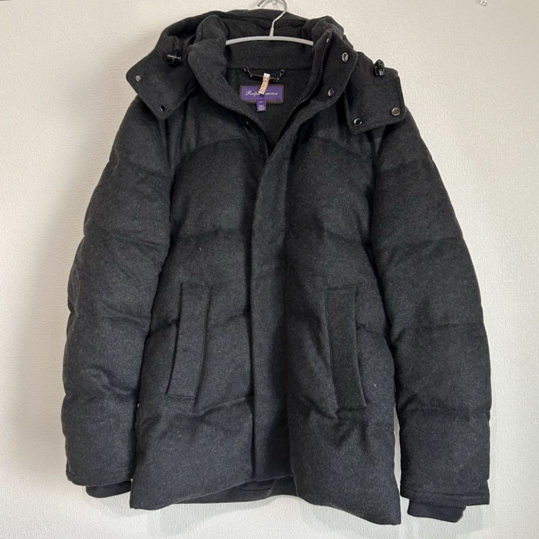 Ralph Lauren Purple Label S Wool Dark Grey Down Jacket
