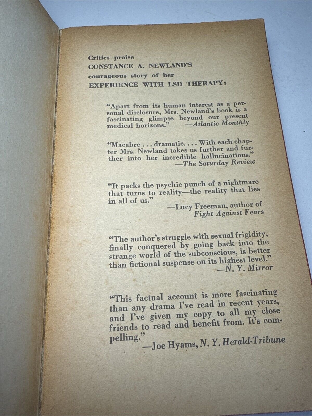 Myself and I The Explosive experiences of Constance A. Newland who took twenty