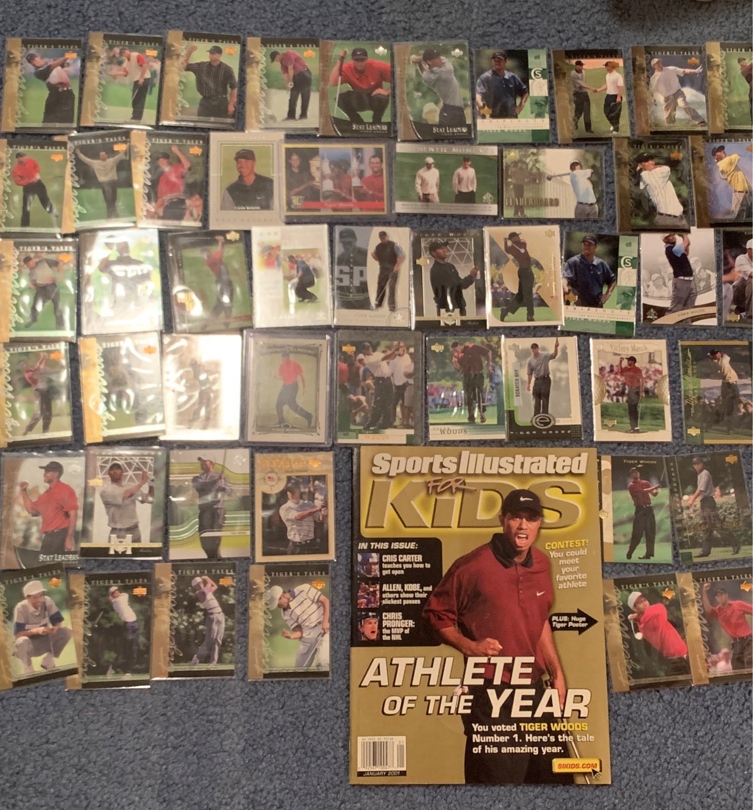 60+ rare Tiger Woods cards lot Rookie RC
