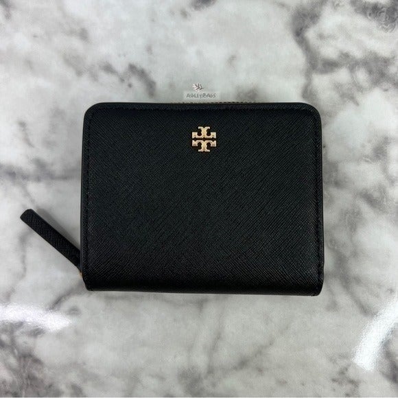 Tory Burch Medium Emerson Wallet In Black