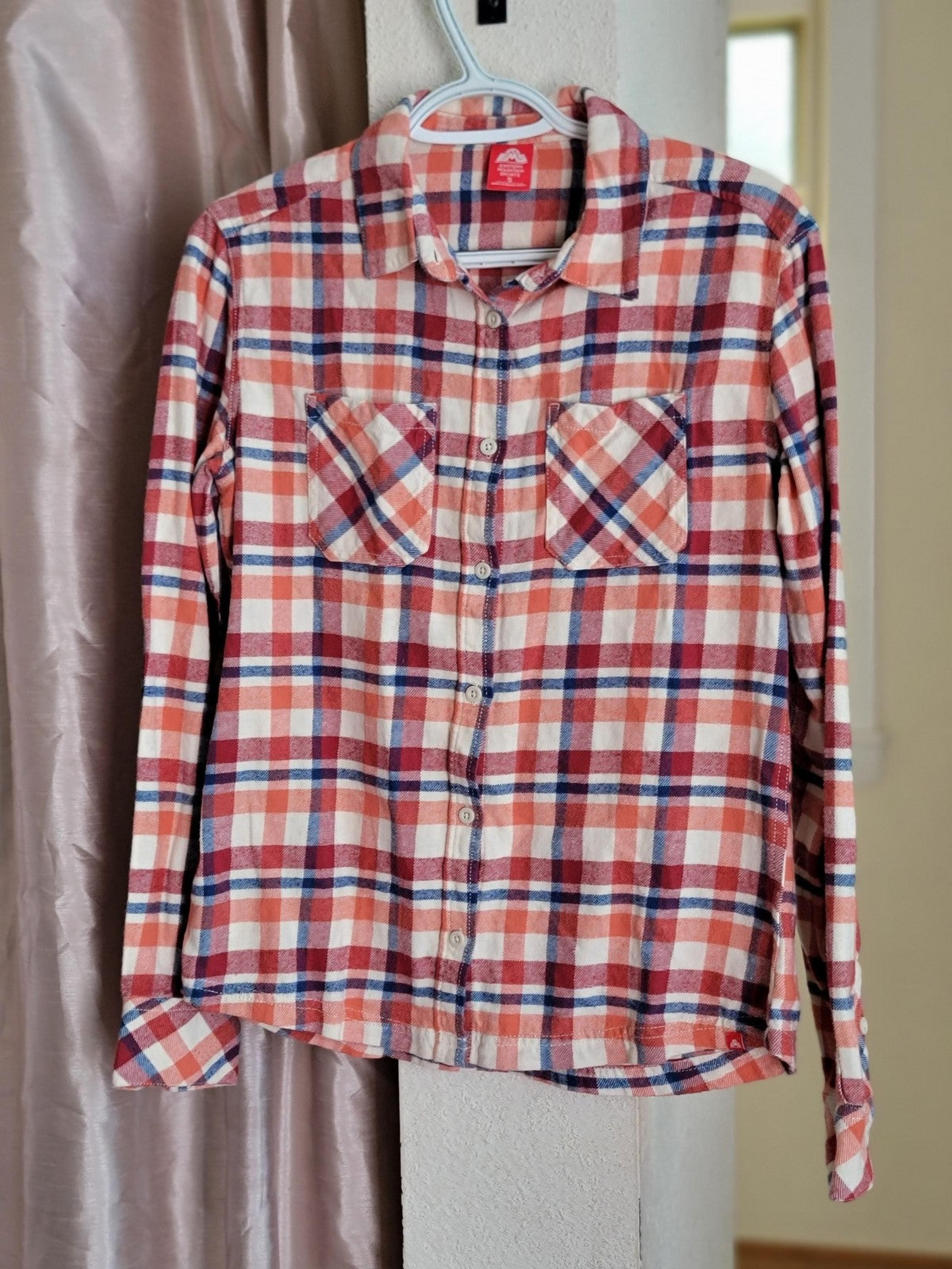 Eastern mountain sports plaid flannel size sports
