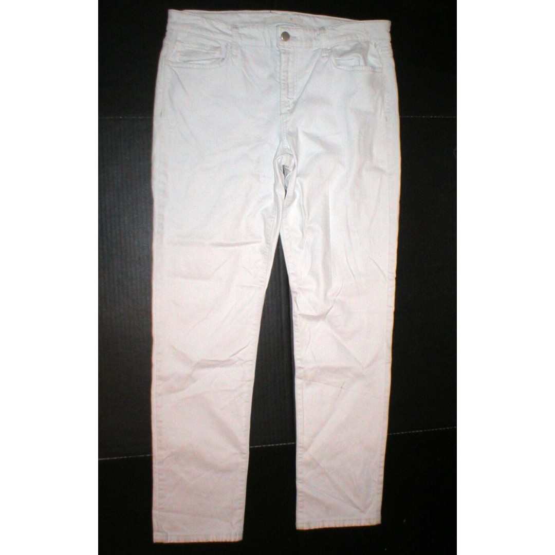 Womens New Designer Joes Denim Jeans 30 White Straight Ankle Pennie Casual Comfy