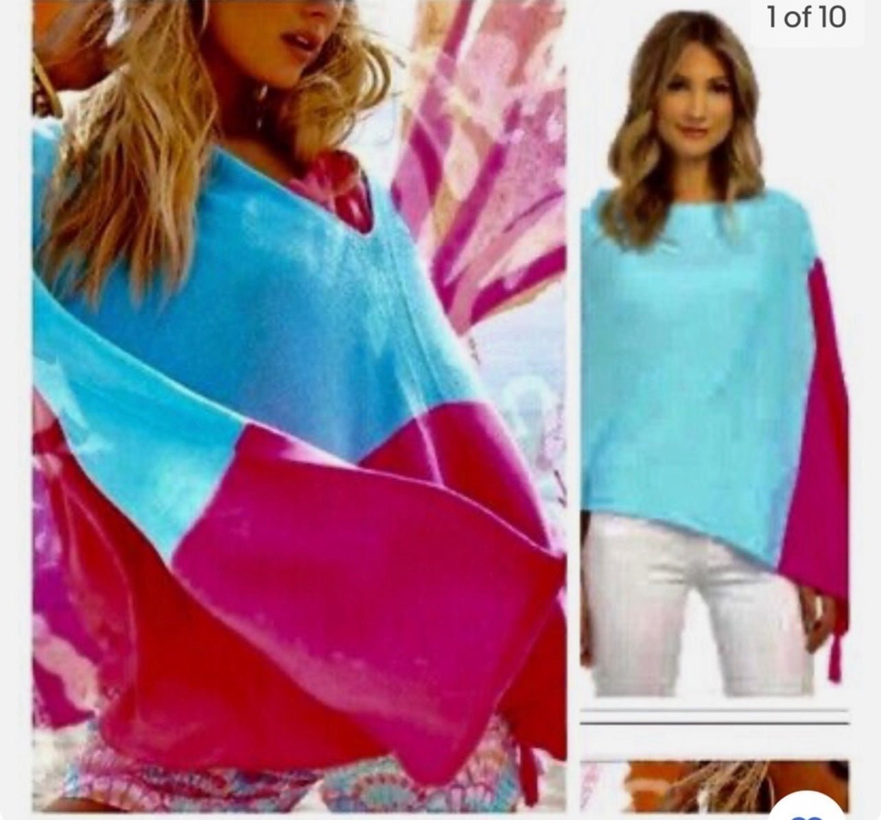 Lilly Pulitzer Kinnon colorblock sweater wrap one size NEW