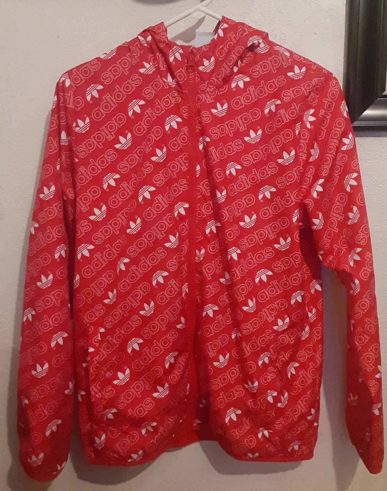Adidas Red and White Jacket