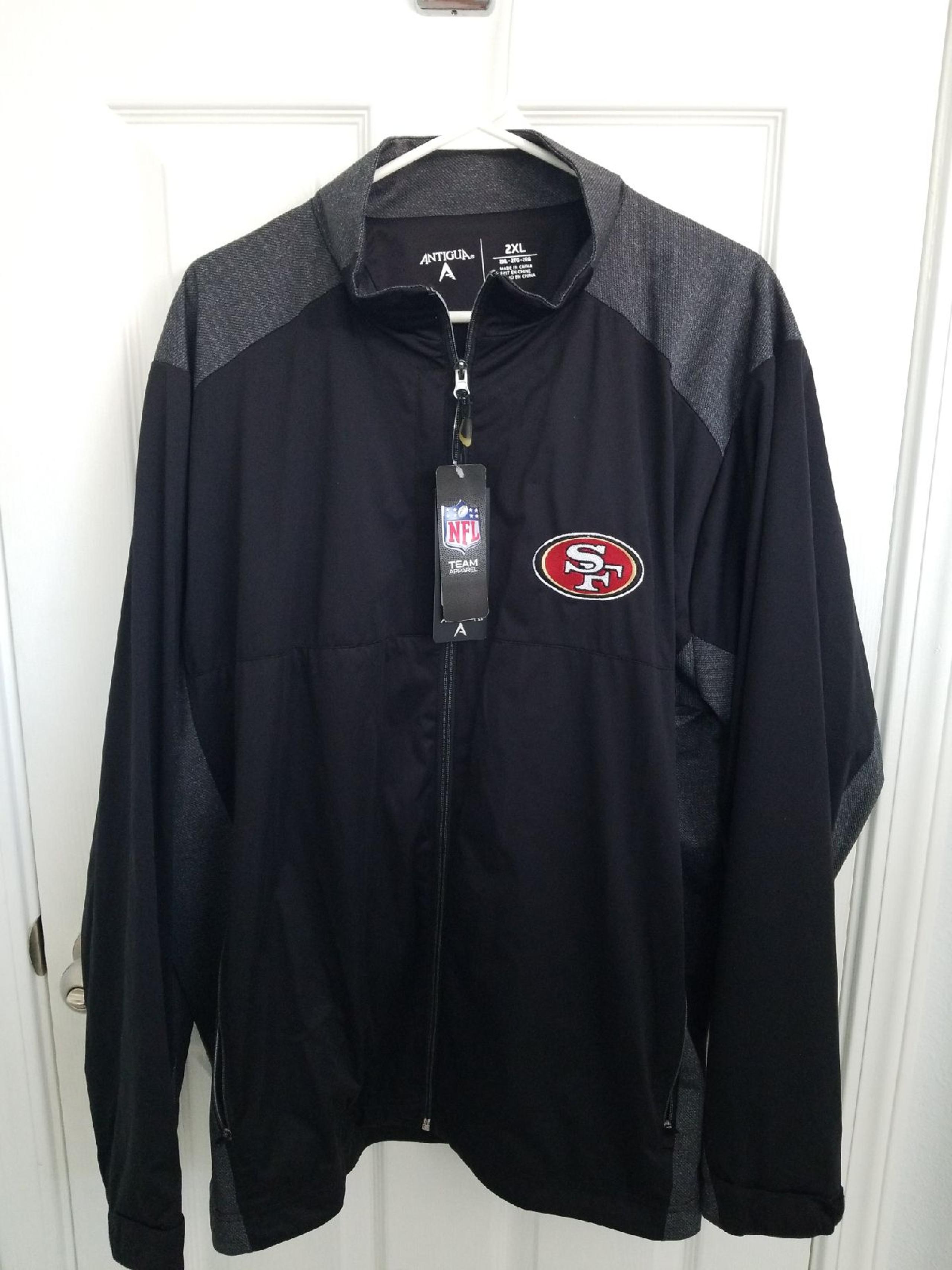New Antigua 2XL 49ers Black/Grey Jacket
