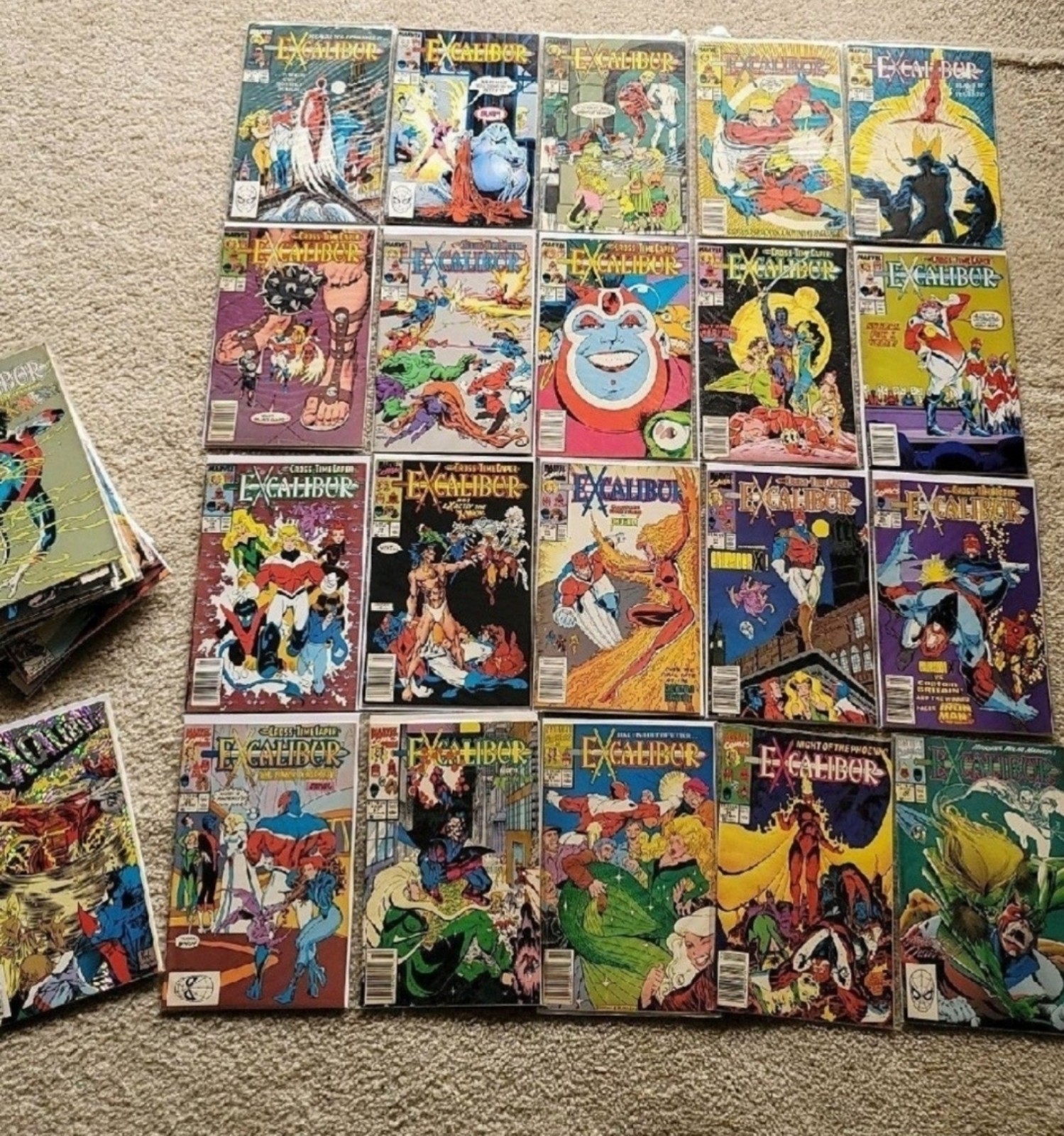 Marvel: Excalibur Volume 1 Comic Lot 1992-94