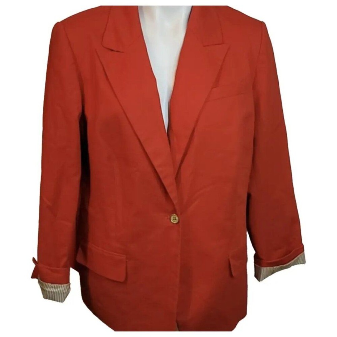 Vince Camuto Lined Linen Blazer