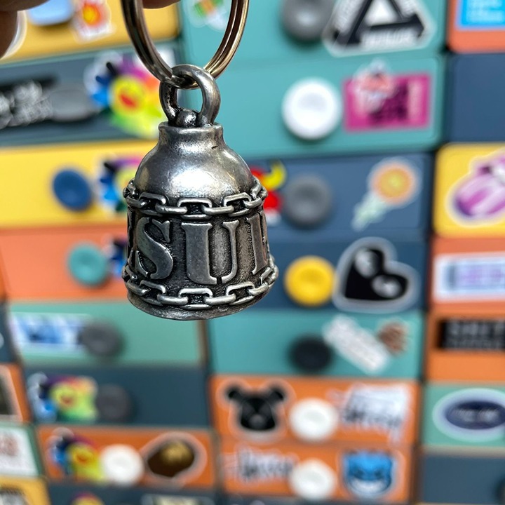 Supreme metal bell Keychain