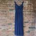 Azazie Farah Floor Length Mesh Bridesmaid Dress Stormy A2