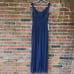Azazie Farah Floor Length Mesh Bridesmaid Dress Stormy A2
