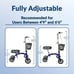KneeRover Deluxe KneeCycle Steerable Knee Walker Knee Scooter Adults for Foot