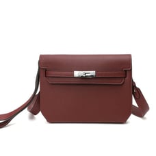 TIFFANY & FRED PARIS SAFFIANO LEATHER TWO-WAY MESSENGER BAG BURGUNDY