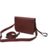 TIFFANY & FRED PARIS SAFFIANO LEATHER TWO-WAY MESSENGER BAG BURGUNDY
