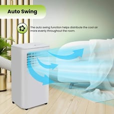 Portable Air Conditioner - 8000 BTU with Remote Control, 24-Hour Timer, Dehumidi