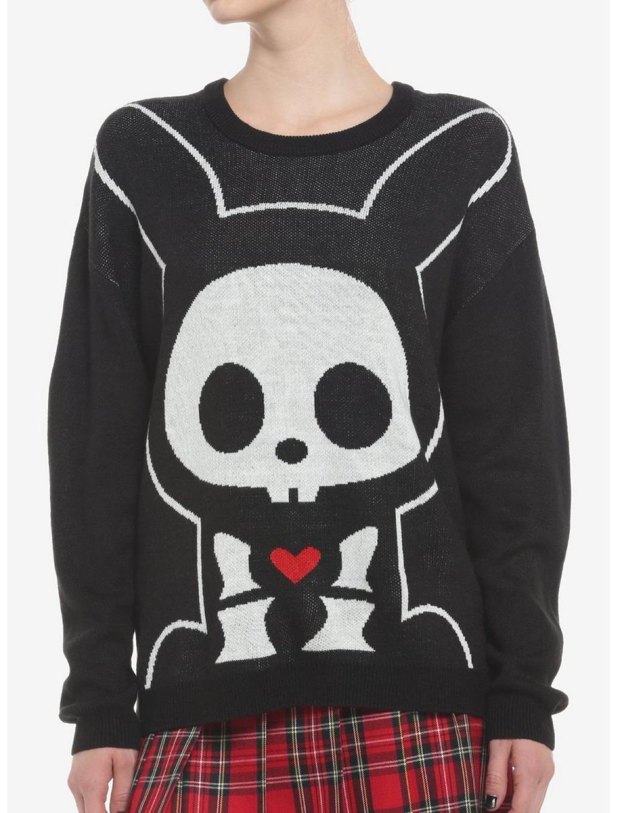 Skelanimals Jack The Rabbit Intarsia Girls Sweater Size M