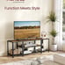 Modern TV Stand for TVs up to 65 Inches, 3-Tier Entertainment Center