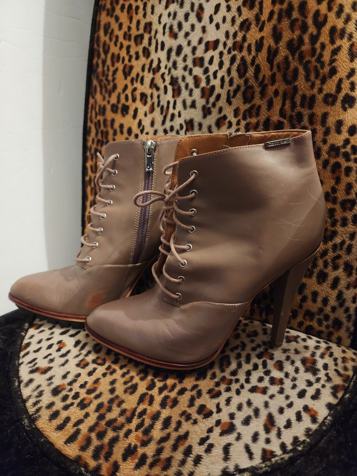 Calvin Klein Lace-Up Boots | Mercari