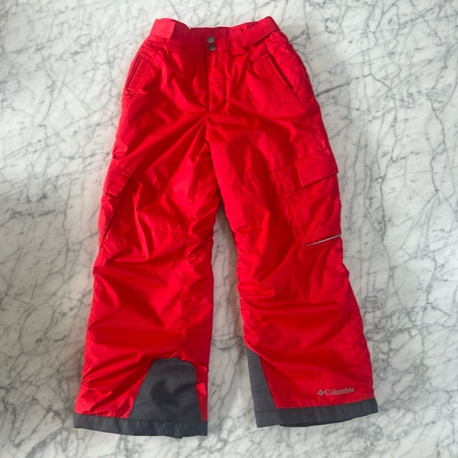 Columbia Outgrow Omni-Shield Kids Snow Pants Red Size S 8