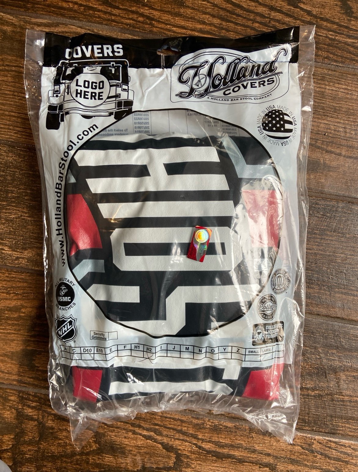 Holland Bar Stool Company Ohio State Tire Cover- Black 35” x 12.5”