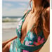 NEW Anthropologie Water's Edge Mira Banded One-Piece Swimsuit LARGE