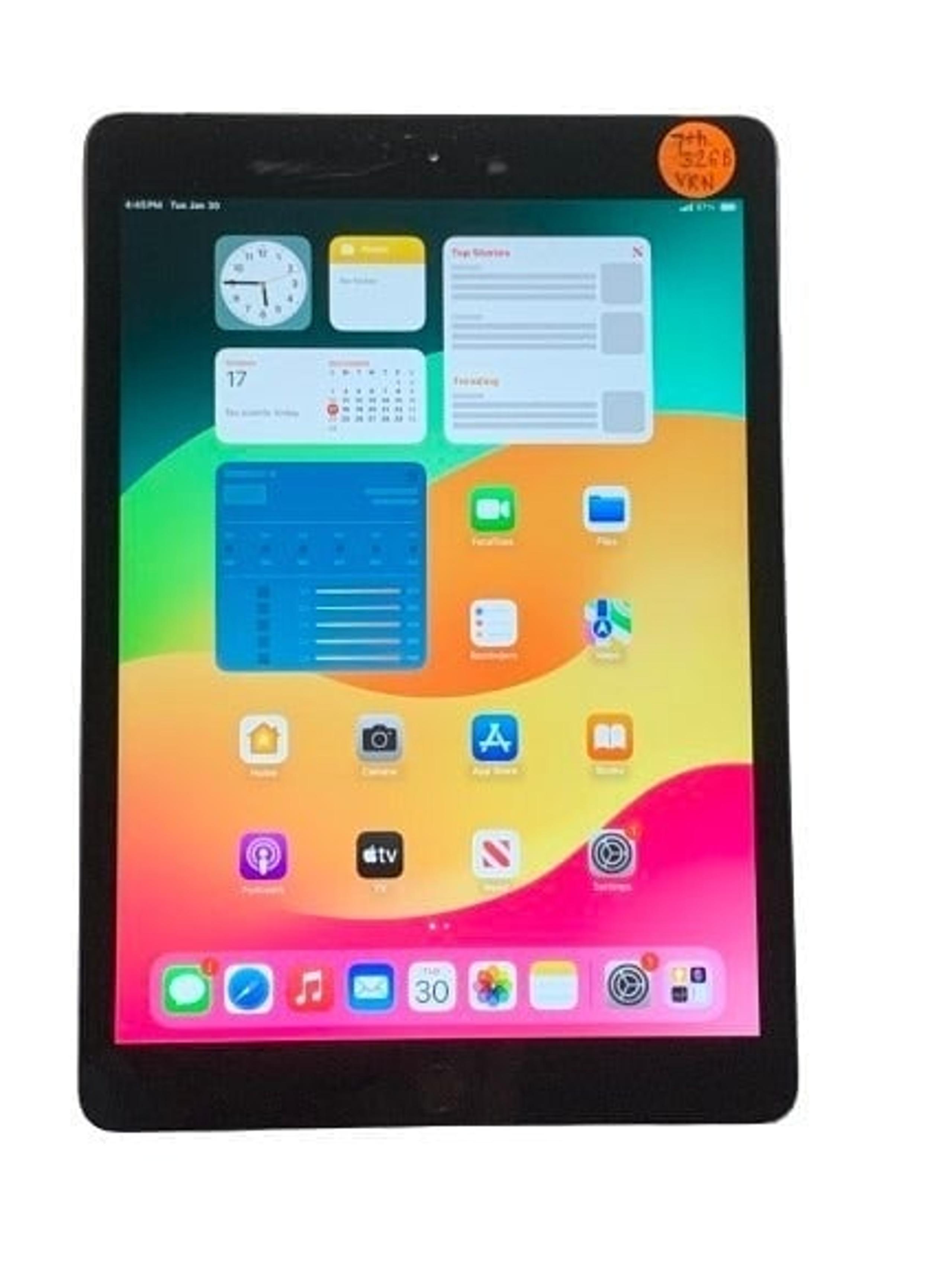 Apple iPad 7th Gen. 32GB, Wi-Fi, 10.2 in -Verizon-AT&T - Gray