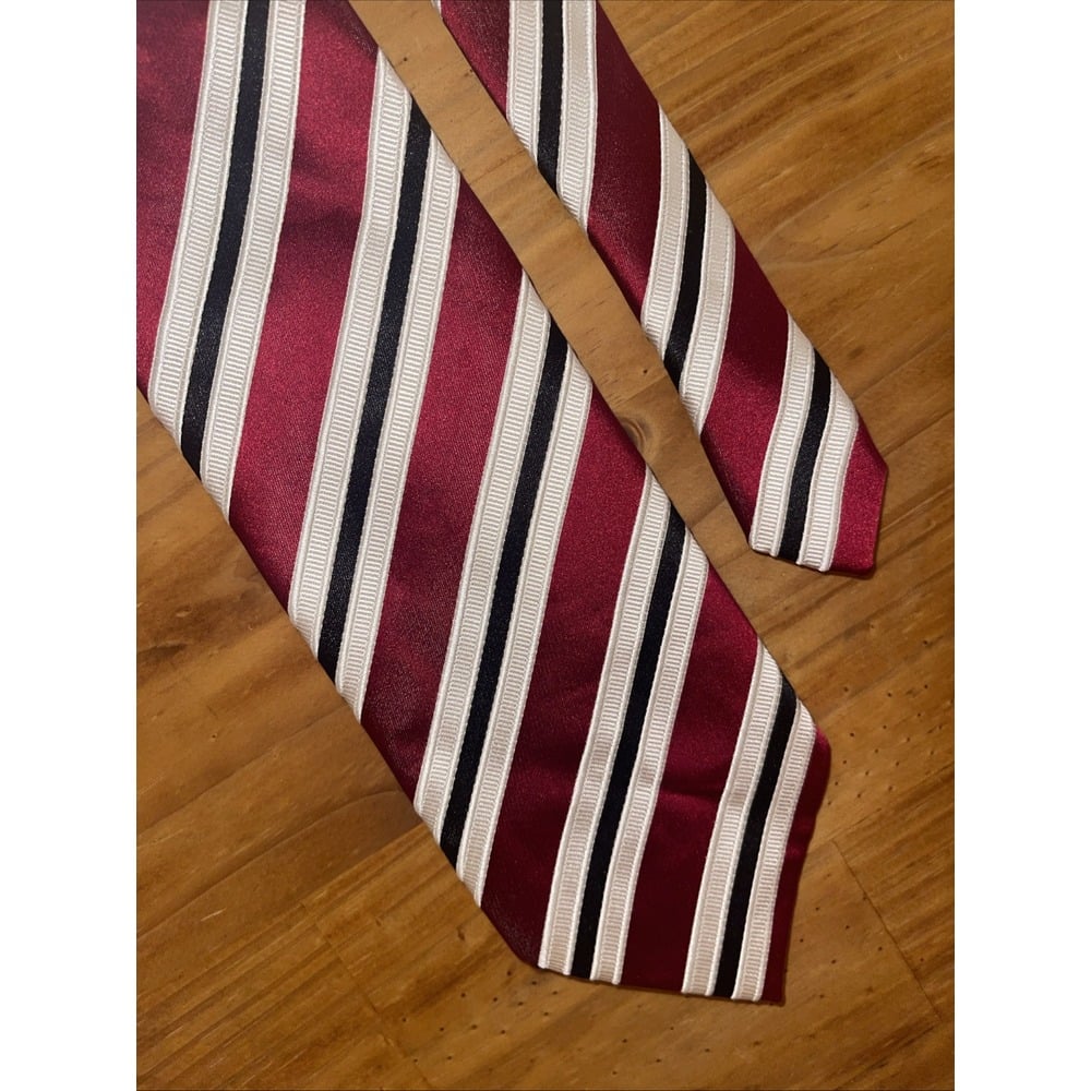 Donald J. Trump Neck Tie Men Red Stripes Signature Presidential Leader Powerful