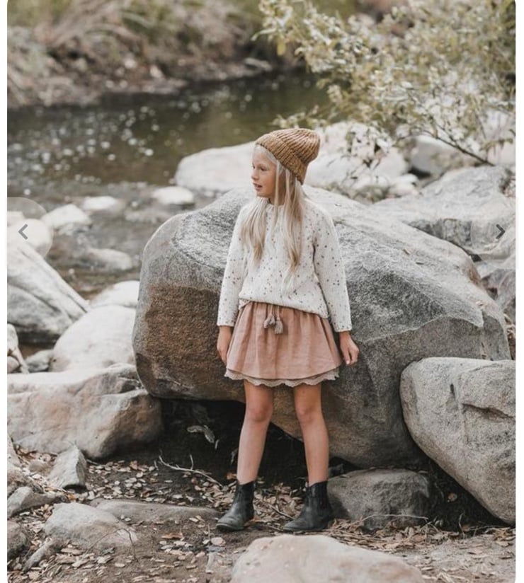 RYLEE + CRUKIDSGIRLSWEATERS COLOR WHEAT