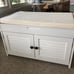 Shoe Storage Bench with Lift Top Storage, Entryway Bench with Door Cabinet