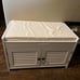 Shoe Storage Bench with Lift Top Storage, Entryway Bench with Door Cabinet