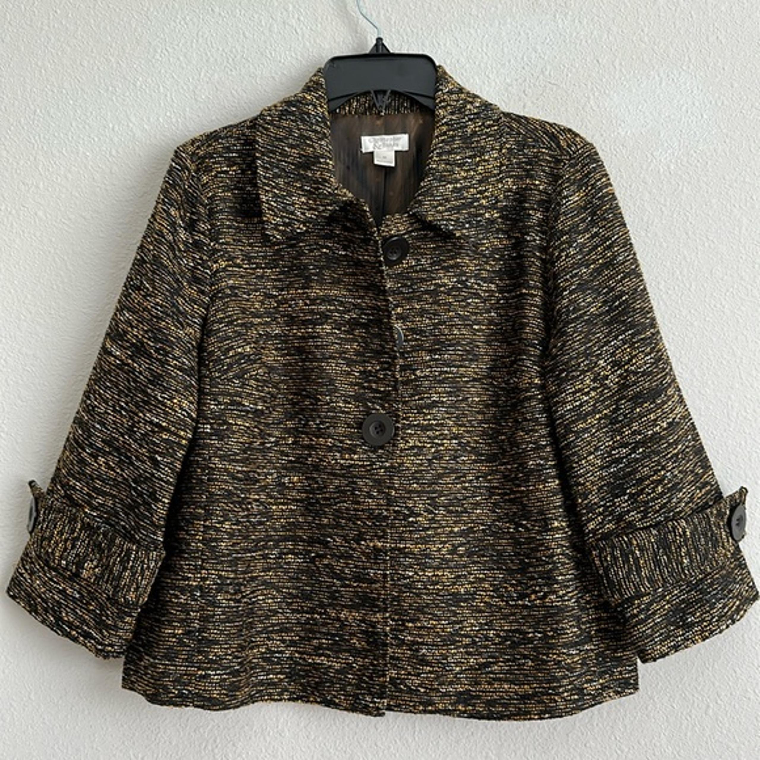 Christopher & banks marble coat medium
