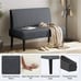 2 Seater Armless Mini Small Sofa Corduroy Compact Loveseat Couch for Small Space