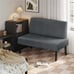2 Seater Armless Mini Small Sofa Corduroy Compact Loveseat Couch for Small Space