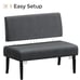 2 Seater Armless Mini Small Sofa Corduroy Compact Loveseat Couch for Small Space